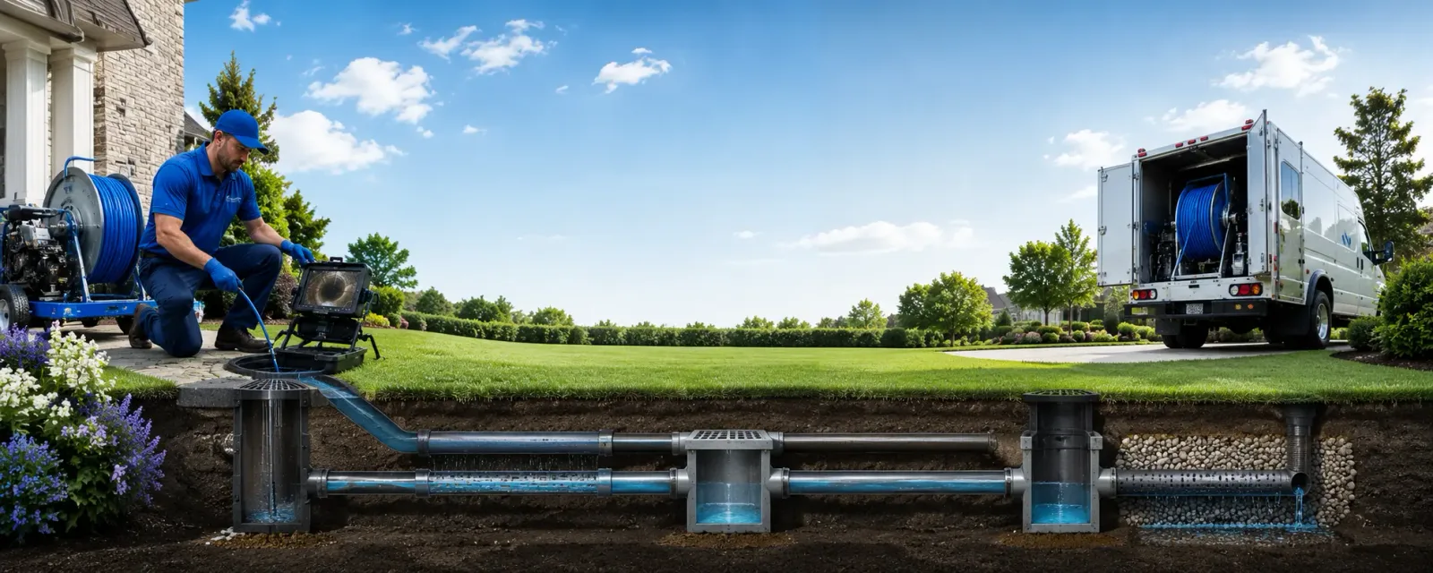 Outdoor drain cleaning information for Cowgill, MO